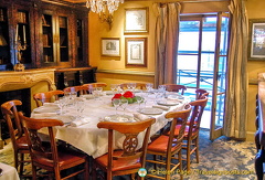 One of the private dining rooms at Le Procope